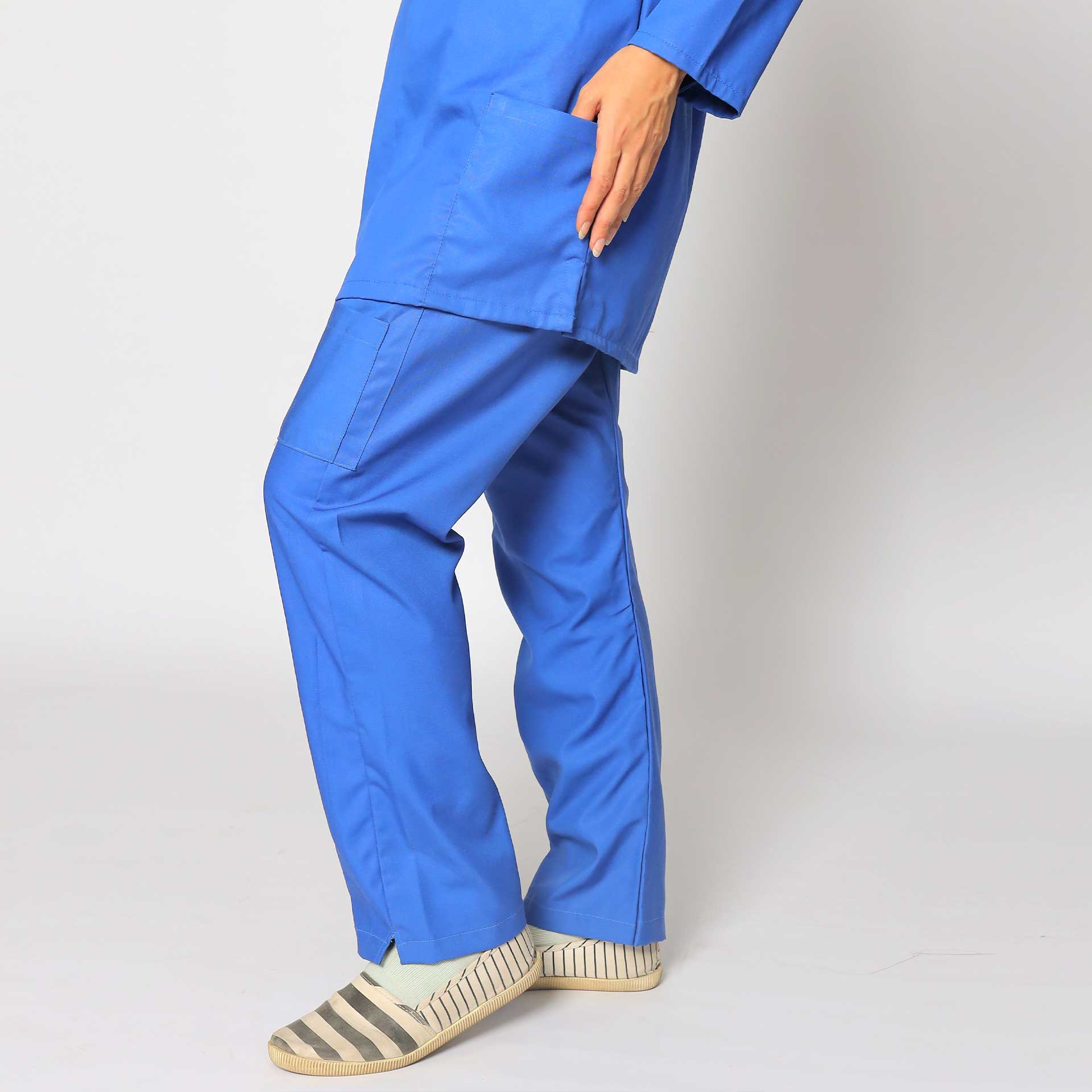 Ban Neckline Cobalt Blue Scrub