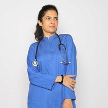 Load image into Gallery viewer, Ban Neckline Cobalt Blue Scrub
