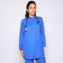 Load image into Gallery viewer, Ban Neckline Cobalt Blue Scrub
